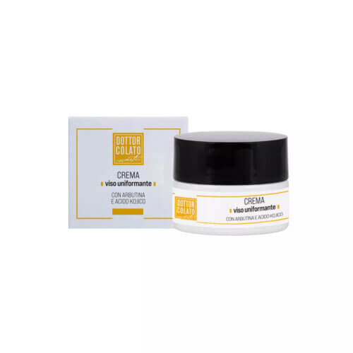 Crema viso all’arbutina e acido kojico
