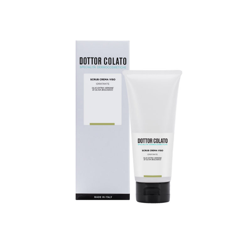 Scrub crema viso idratante all’olio extra vergine di oliva biologico