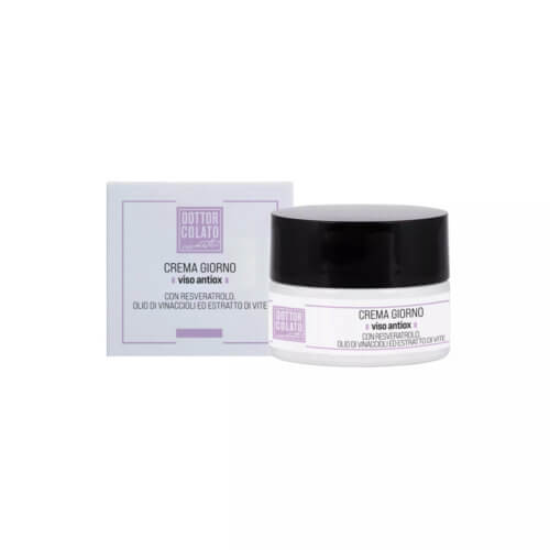 Crema viso con Resveratrolo, olio di vinaccioli ed estratto di vite