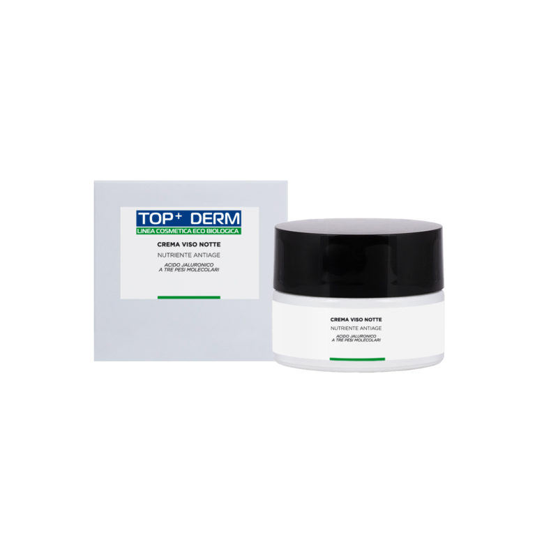 Crema viso notte nutriente con acido jaluronico a tre pesi molecolari