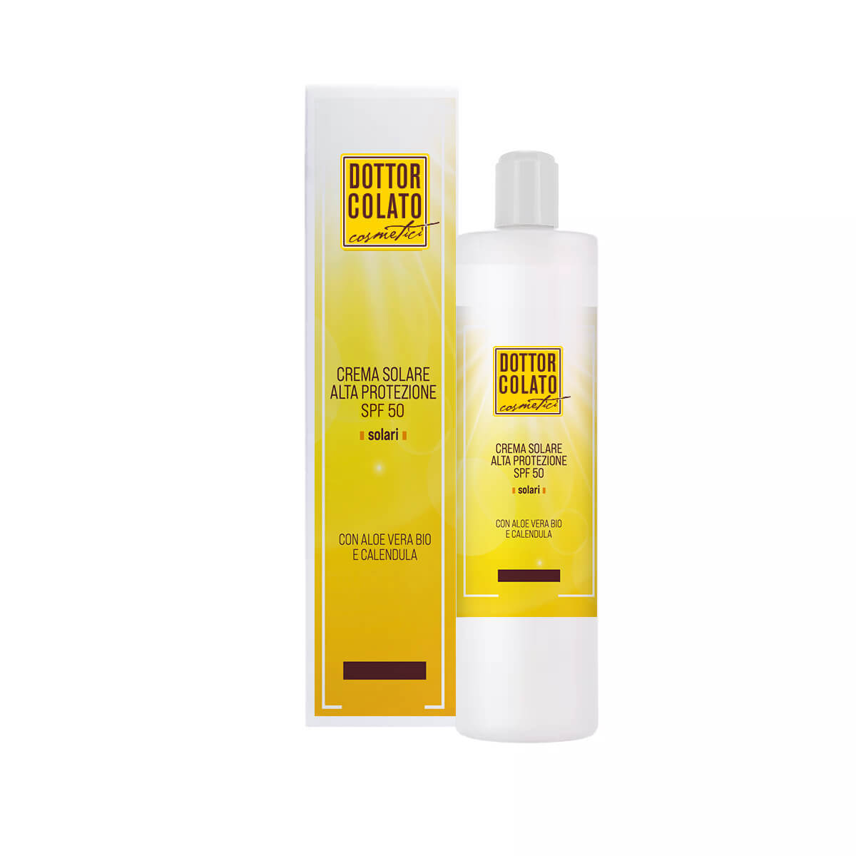 Crema solare ALTA PROTEZIONE SPF 50 con aloe bio e calendula
