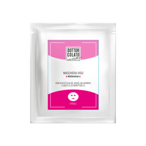 Maschera viso Lyocell distensiva